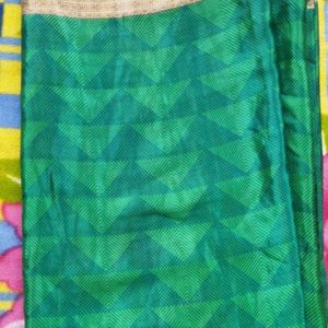 Green Saree with beautiful Border