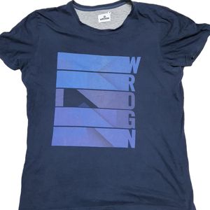 Wrogn Casual Tshirt Navy Blue