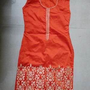 Pretty Orange Kurta