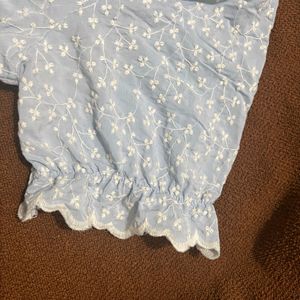 Vintage Sky Blue Top