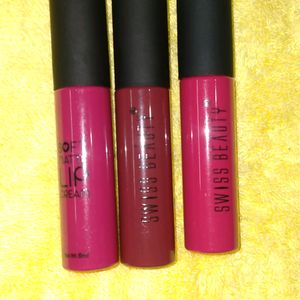 3 Swiss Beauty Soft Matte Lip Cream