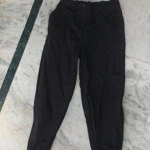 Black Cargo Joggers