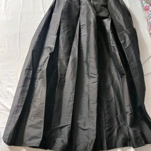 Pleated Full Length Skirt