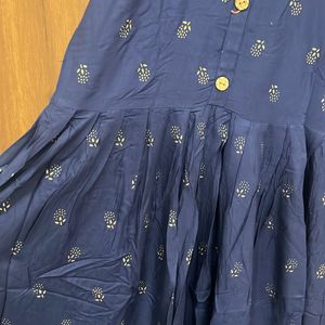 Navy Blue Anarkali Kurta For Women