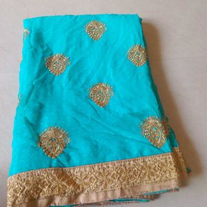 Kundan Work Saree