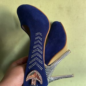 Blue Pencil Heels