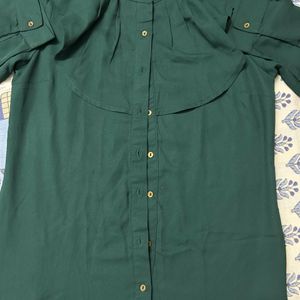 Olive Green Formal Shirt