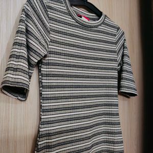 Mid-length Striped Dress in Size S