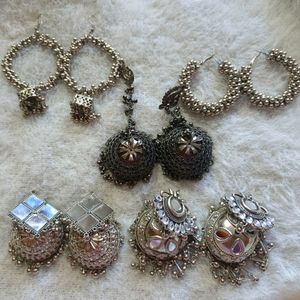 Ethnic Earrings Combo(Pack Of 5 Pairs)