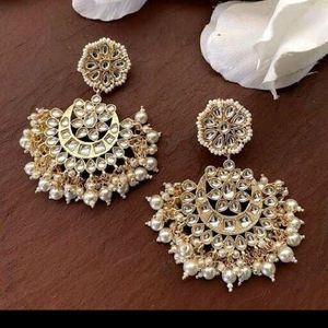 Beautiful Purl Kundan Earrings 😍 book Fast