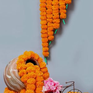 5 Pcs Strings Artificial Marigold Garlands