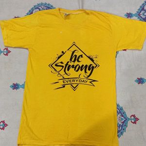 Yellow T Shirt, Size : M