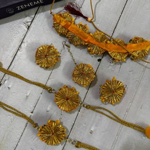 Haldi Jewellery set