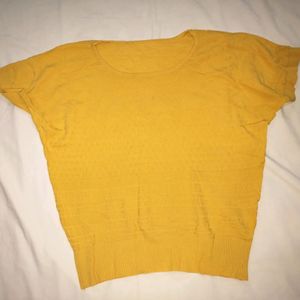 Mustard Freesize Top For Girls