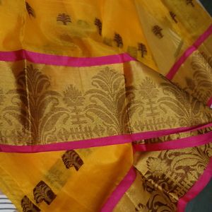 Yellow Colour Saree