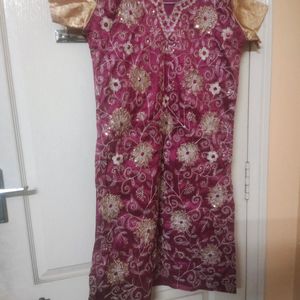 Heavy Embroidery Kurta For Ladies