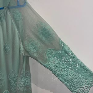 Sea Green Lace Top