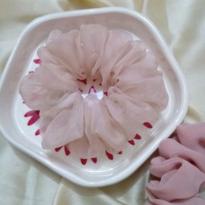 3 Organza Fluffie Scrunchies