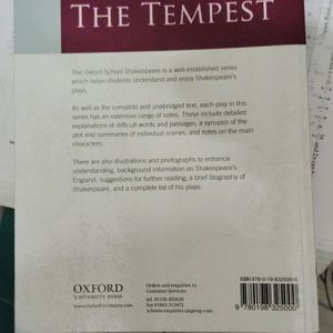 A Test Book Of Tempest