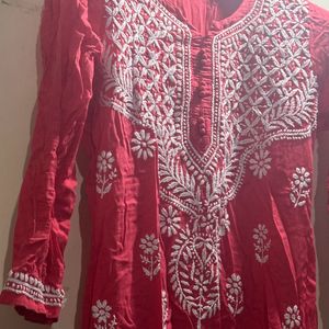 pretty peach kurti