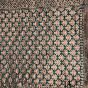 Green And Gold Pattu Saree