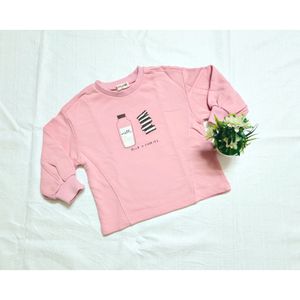 Kids Pastel Pink Knitted T shirt high quality