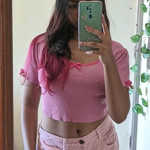 Cute Pink Crop Top ✨💕