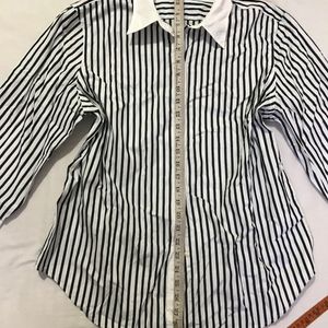 Black+white Striped Shirt Fits M-XL