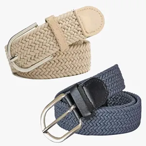 Stretchable Canvas Cotton Belt (Pack Of 2)