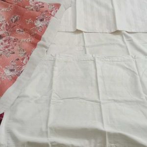 Pure Cotton Bedsheets With Extra Pillow Cover