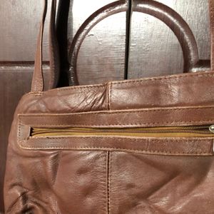 leather bag coffe brown