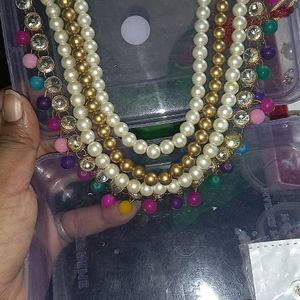 Pearl Layers Necklace Set