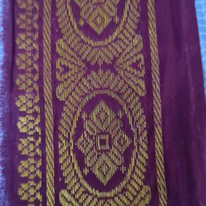 Traditional Maroon Golden Border