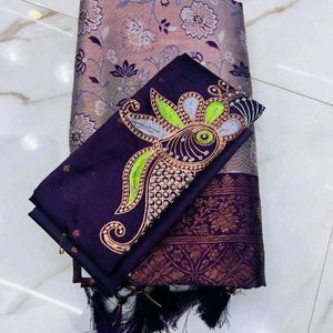 Kupera Silk Saree With Working Blouse