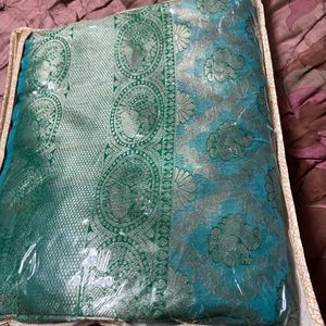 New Silk Saree With Unstich Blouse