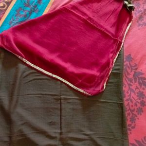 Green And Maroon Dupatta