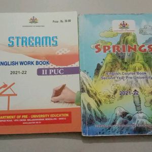 2nd Puc English Textbook And Workbook