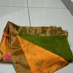 NEW YELLOW WOMEN SAREE