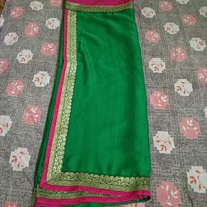 Green Saree Like New