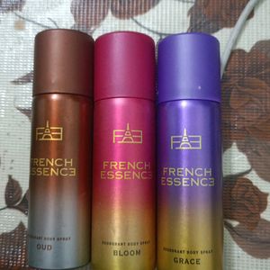 Combo Of 3 Deo French Essence😍💯new Sealed