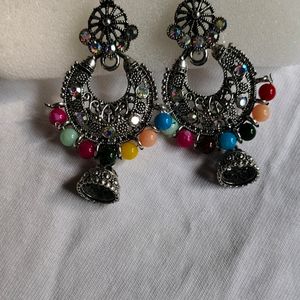 New Oxidised Multi Colour Earrings