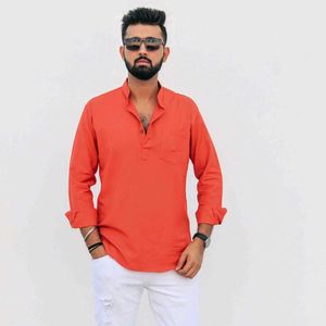 Orange Short Kurta