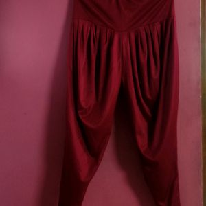 Women Solid Rayon Patiala Dhoti Salwar...