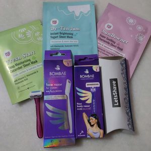 Kit Of Razors & Sheet Masks