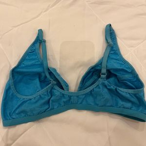 Front Open Sky Blue Bra