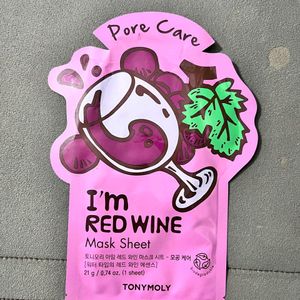 "TONYMOLY" Red Wine Sheet Mask For Glowing Skin