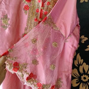 Beautiful Zari And Stone Work Kurta