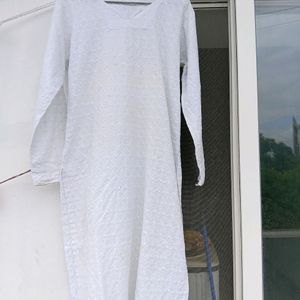 A White Chicken frock With free Plazo