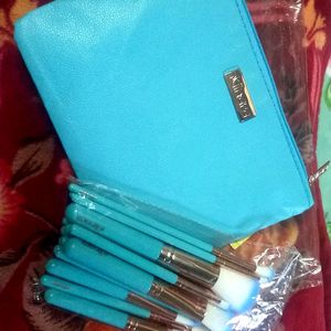 ✨Make Up Brushes With Premium Leather Pouch