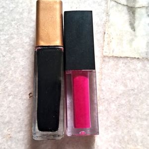 Bright pink liquid lipstick